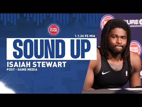 Post-Game Press Conference: Isaiah Stewart | Pistons vs. Miami Heat  | 1.1.26