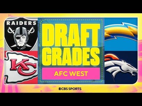 Draft Grades for EACH AFC West team | 2026 NFL Draft