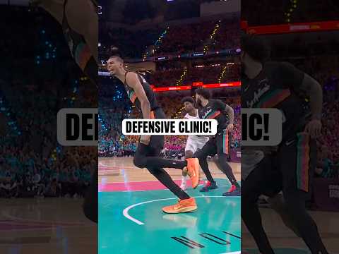 Wemby is everywhere on defense