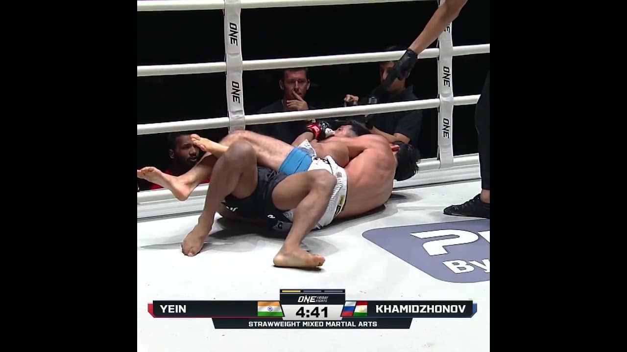 SLEEP TIME 😴 Parviz Khamidzhonov chokes out Monjit Yein in 26 seconds!