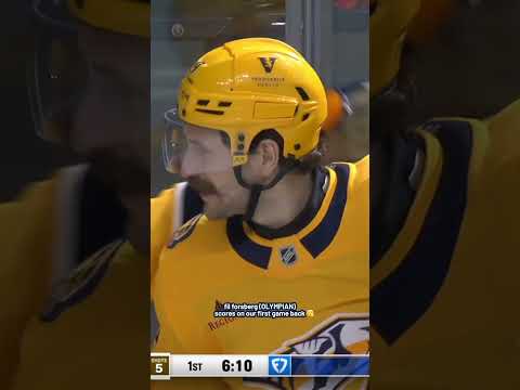 Fil Forsberg (OLYMPIAN) stays hot 🔥 #predsnhl