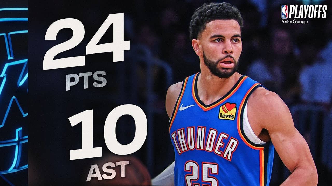 Ajay Mitchell BREAKS OUT For Playoff CAREER-HIGH 24 PTS & 10 AST In Game 3 vs Lakers  | May 9, 2026 