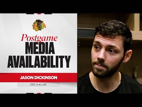 "We get to come back tomorrow and learn right away." | Jason Dickinson Postgame 12.6.25