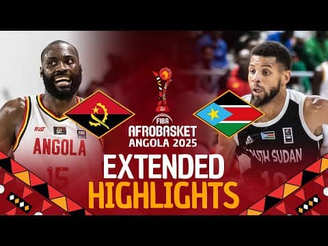 Angola 🇦🇴 vs South Sudan 🇸🇸 | Extended Highlights | #AfroBasket 2025