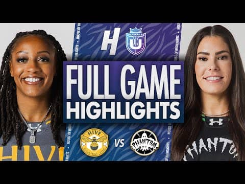 Hive vs Phantom - FULL GAME Highlights | January 18, Unrivaled 2026
