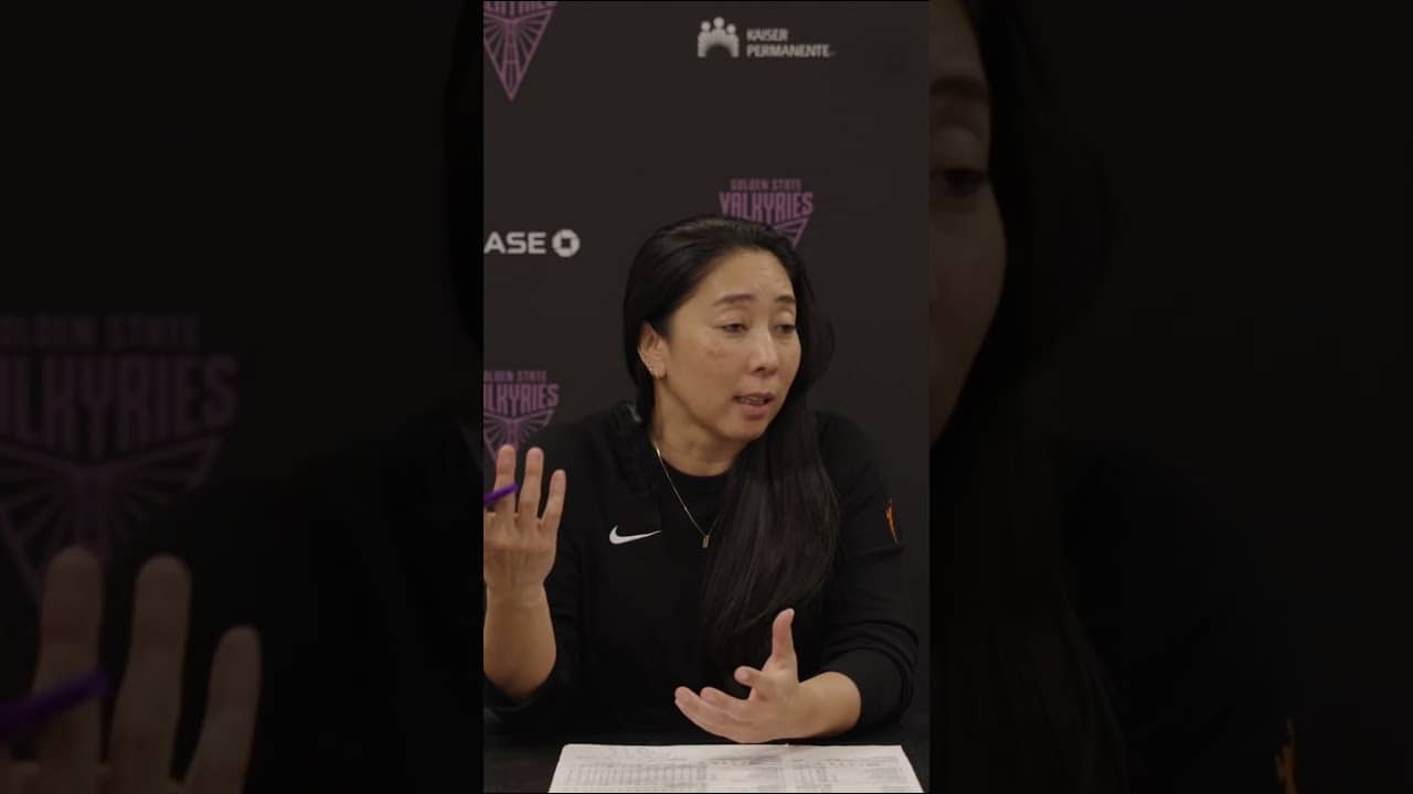 Coach Nakase Explains Why the Fourth Quarter Didn't Worry Her #wnba #goldenstatevalkyries #shorts