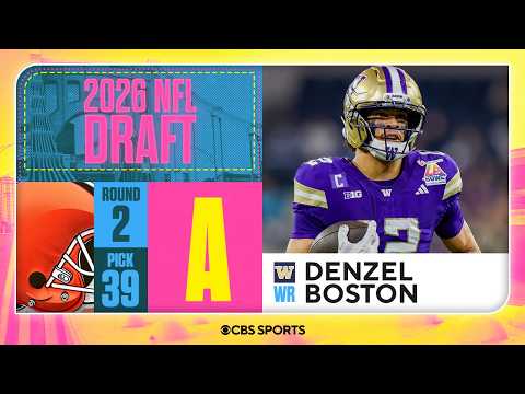 Browns select Denzel Boston in Second Round | 2026 NFL Draft Grades & Reaction