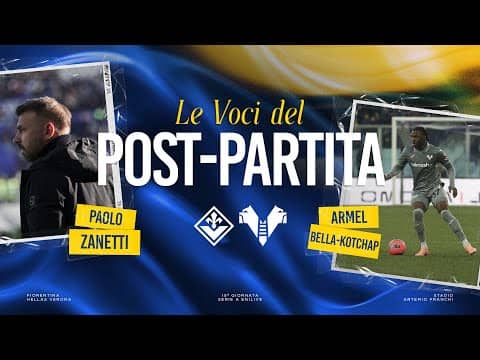 Serie A Enilive 2025/26 | Le voci del post partita: Zanetti e Bella-Kotchap