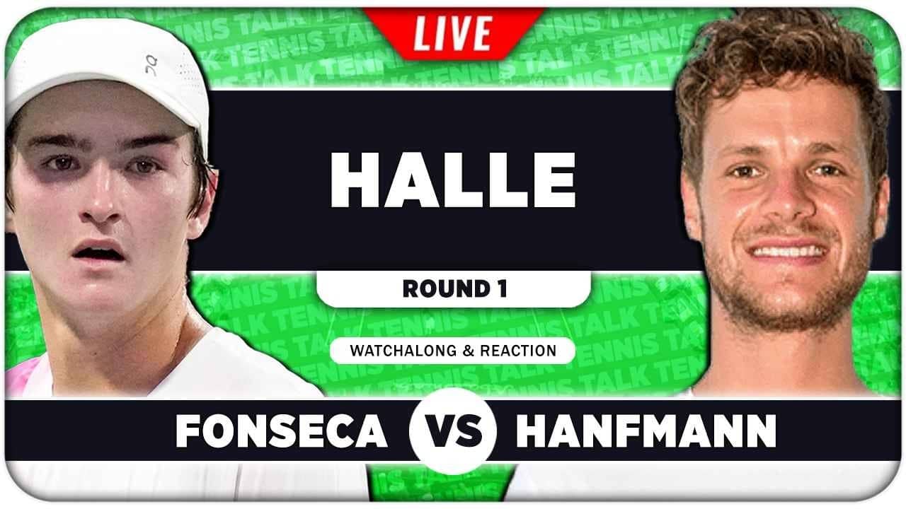 FONSECA vs HANFMANN • ATP Halle 2026 • LIVE Tennis Watchalong