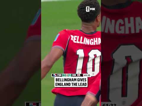 HEY JUDE 🏴󠁧󠁢󠁥󠁮󠁧󠁿 Jude Bellingham scores England's first of the match vs Panama!