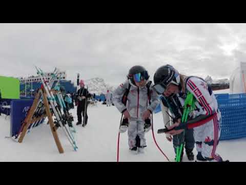 360VR: Speed alongside alpine skiers at the Winter Olympics | NBC Sports