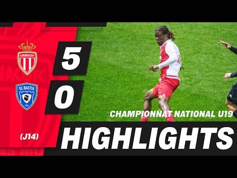 Résumé AS Monaco - SC Bastia - 14ème journée Championnat National U19
