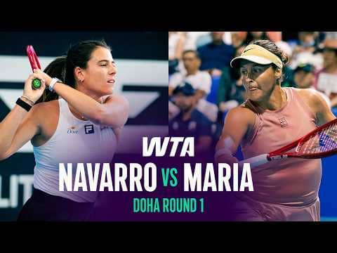 Emma Navarro vs. Tatjana Maria | 2026 Doha Round 1 | WTA Match Highlights