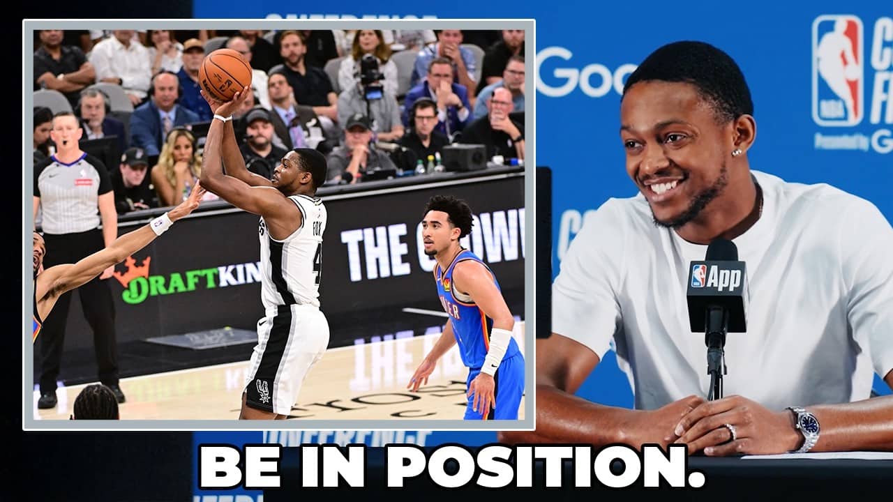 De’Aaron Fox on Staying in the Right Place After Spurs’ 103-82 Win vs. Thunder | Series Tied 2-2