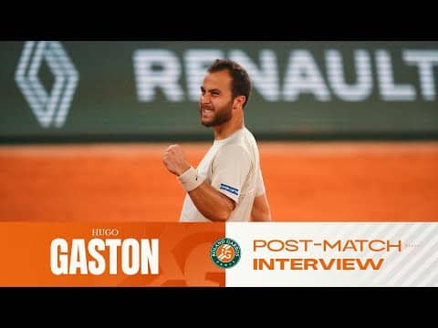 Hugo Gaston | Round 1 Interview On Court | Roland-Garros 2026