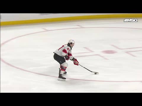 Paul Cotter scores a goal against the Buffalo Sabres