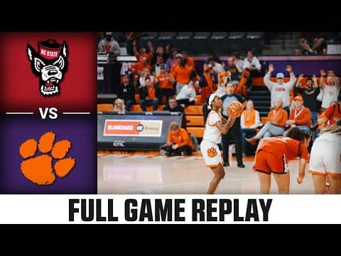 NC State vs. Clemson Full Game Replay | 2025-26 ACC Women's Basketball