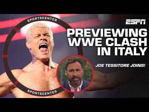 Joe Tessitore's expectations for the WWE Clash In Italy | SportsCenter