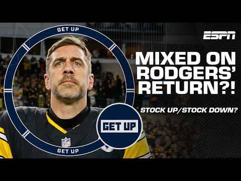 STOCK UP or STOCK DOWN on Aaron Rodgers & the Pittsburgh Steelers? šš | Get Up