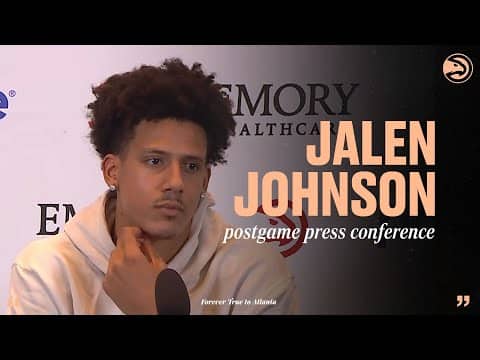 Hawks vs. Pistons Postgame Press Conference: Jalen Johnson