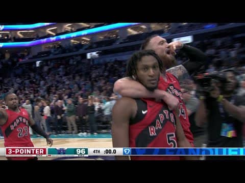 Immanuel Quickley CALLS GAME IN CHARLOTTE 🚨 #TissotBuzzerBeater