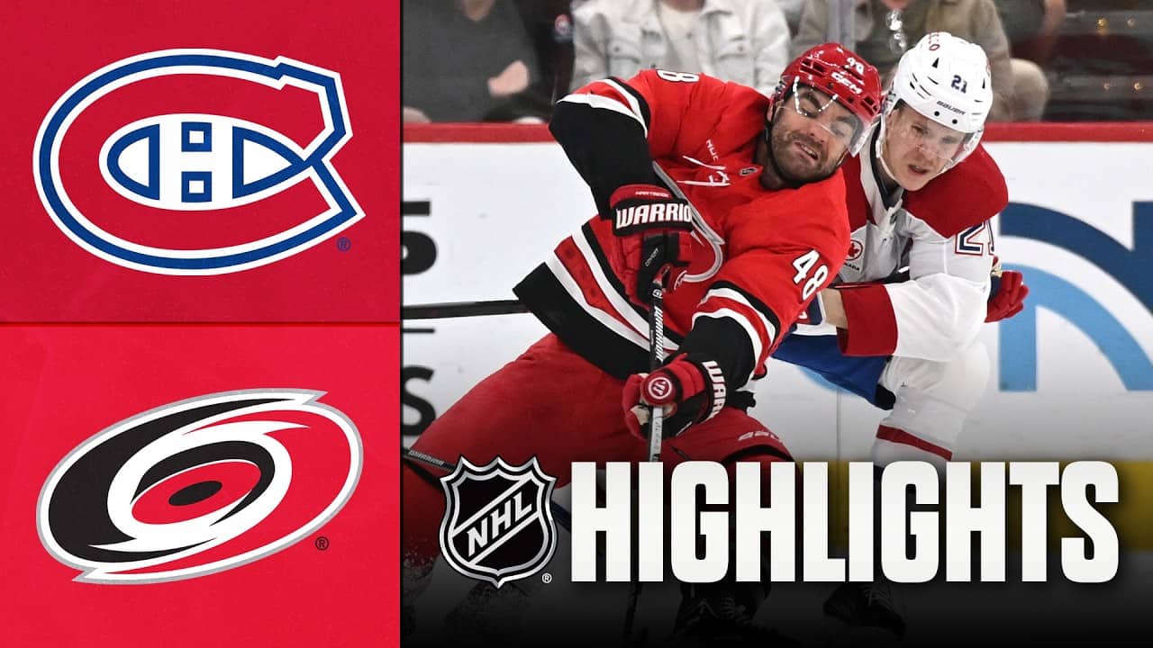 Canadiens vs. Hurricanes | NHL Highlights | March 29, 2026