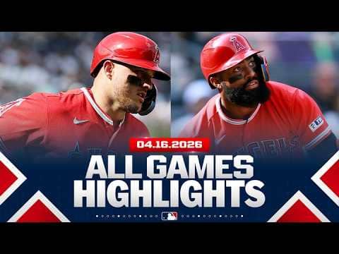 Highlights from ALL GAMES on 4/16 (Trout homers in the Bronx AGAIN