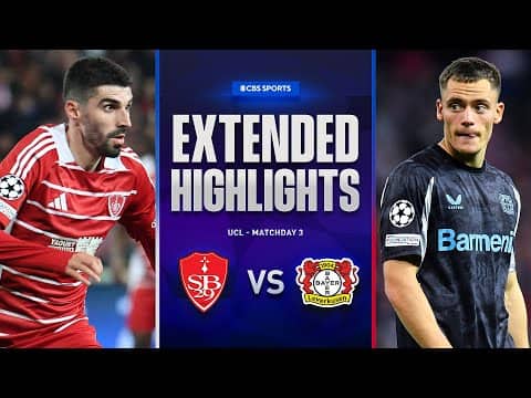 Brest vs. Bayer Leverkusen: Extended Highlights | UCL League Phase MD 3 | CBS Sports Golazo