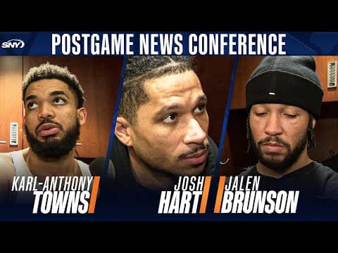 Karl-Anthony Towns, Josh Hart, Jalen Brunson and Miles McBride on ending Knicks’ four-game slide
