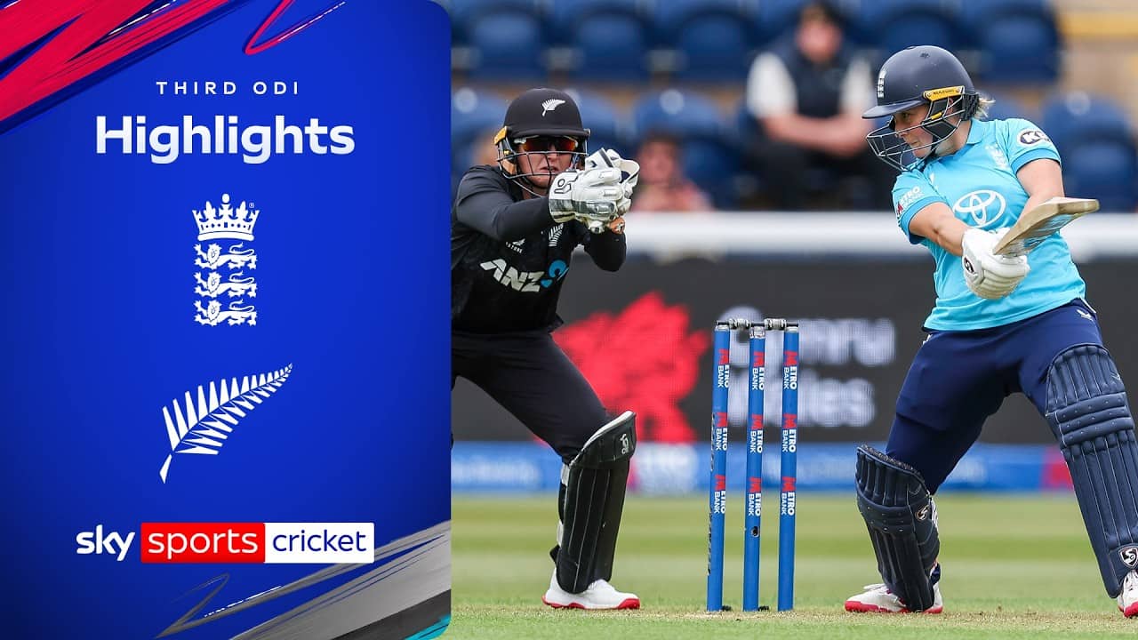 White Ferns level series in rain-soaked Cardiff! | England vs New Zealand | ODI highlights