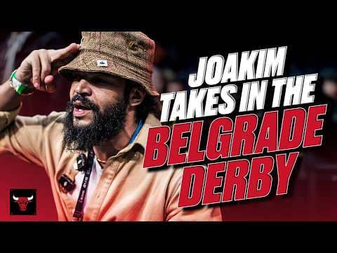 Joakim Noah watches basketball's MOST INTENSE rivalry!