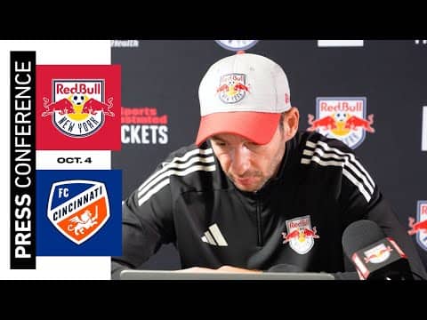 Sandro Schwarz | Prematch Press Conference | New York Red Bulls vs. FC Cincinnati