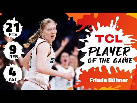 Frieda Bühner (21 PTS) | TCL Player Of The Game | GER vs KOR | #FIBAWWC 2026 Qualifying Tournament