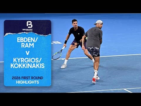 Ebden/Ram v Kyrgios/Kokkinakis Highlights | Brisbane International 2026 First Round