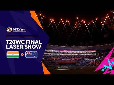 Exquisite laser show lights up the ICC Men's T20 World Cup 2026 Final