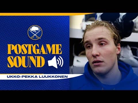 "Team Played Really Well" | Ukko-Pekka Luukkonen After 4-1 Win Over Hurricanes | Buffalo Sabres