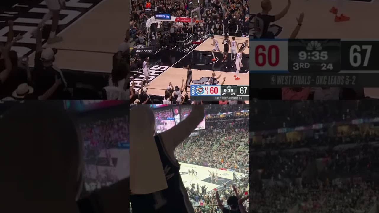 JULIAN FROM THE CORNER🙌 #julianchampagnie #Spurs #NBA #threepointer