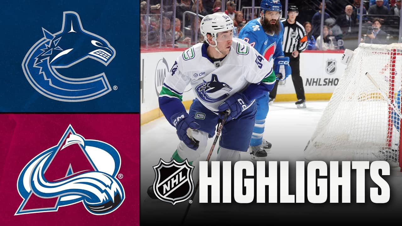 Canucks vs. Avalanche | NHL Highlights | April 01, 2026