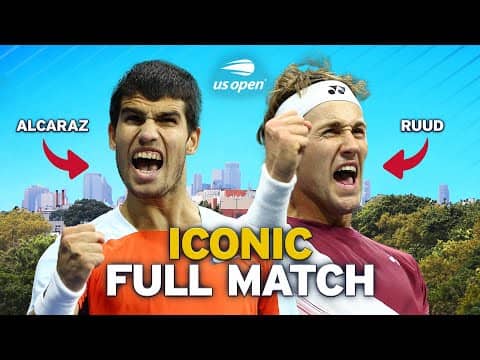 First Major! | Carlos Alcaraz vs. Casper Ruud | Iconic Full Match | 2022 US Open Final