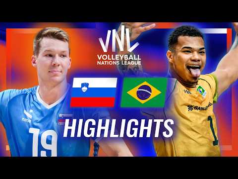 Slovenia 🇸🇮 vs. Brazil 🇧🇷 - Highlights | Week 2 | Men's VNL 2026