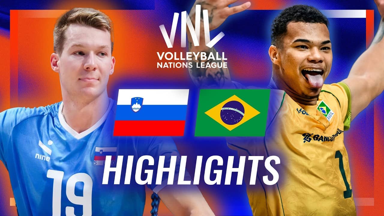 Slovenia 🇸🇮 vs. Brazil 🇧🇷 - Highlights | Week 2 | Men's VNL 2026
