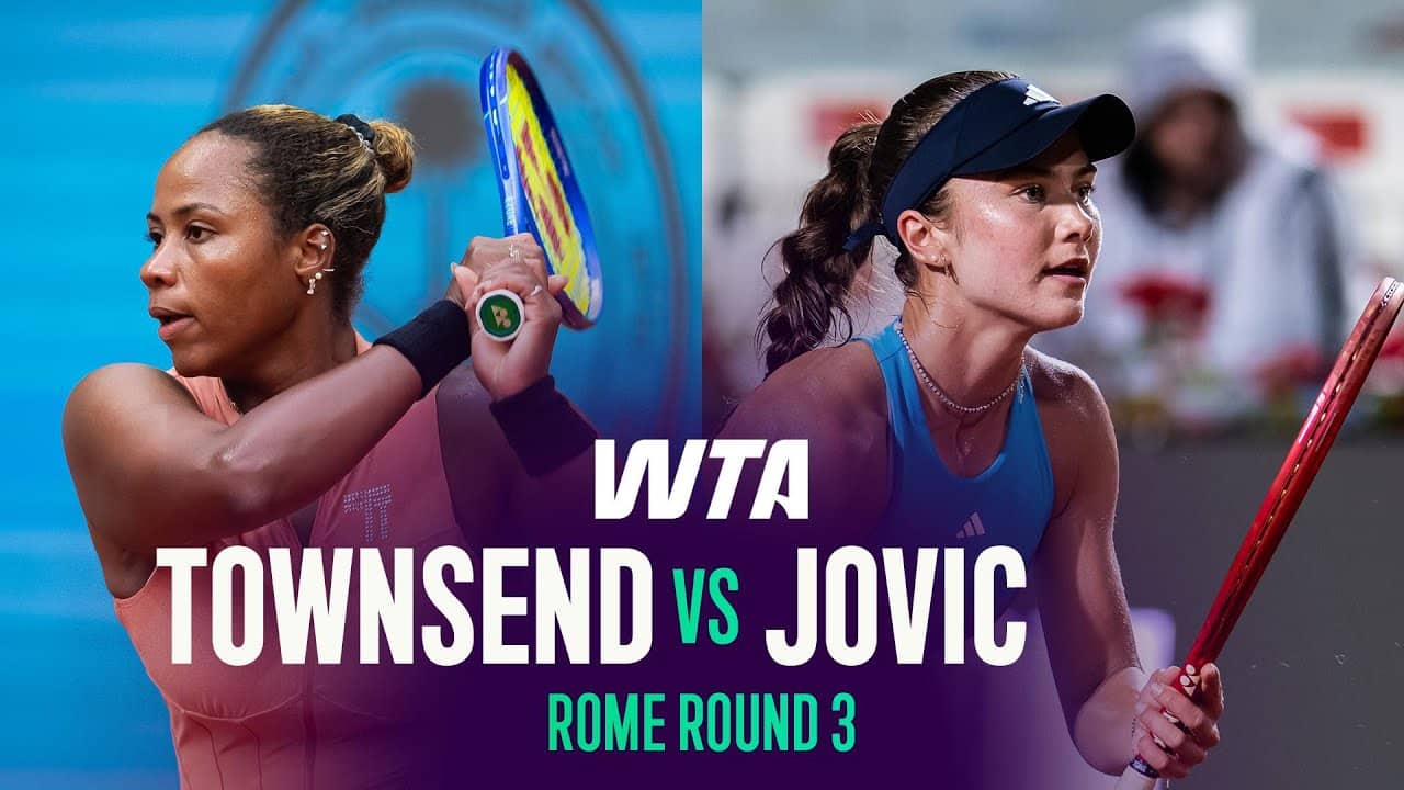 Taylor Townsend vs. Iva Jovic | 2026 Rome Round 3 | WTA Match Highlights