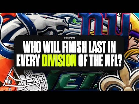 Predicting the team that will finish last in EVERY division across the NFL 🤔