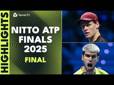 Sinner Vs Alcaraz Final Highlights 🏆 | Nitto ATP Finals 2025