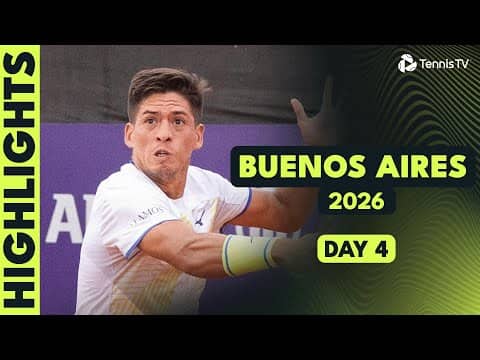Baez & Darderi Headline Play; Navone and Martinez in Action | 2026 Buenos Aires Day 4 Highlights