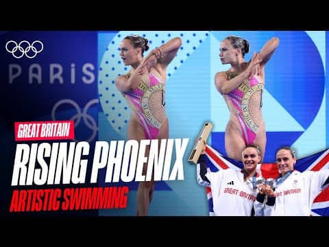 Historic medal for Great Britain🇬🇧🥇 | Free artistic swimming routine by Shortman & Thorpe #Paris2024