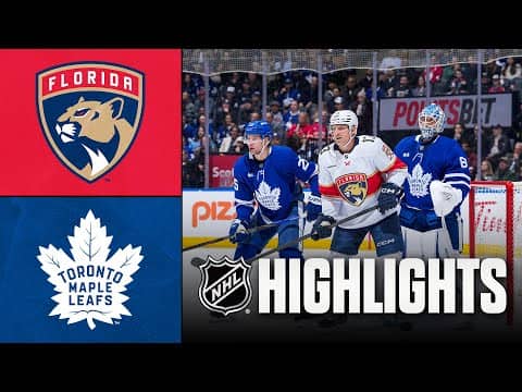 Panthers vs. Maple Leafs | NHL Highlights | January 06, 2026