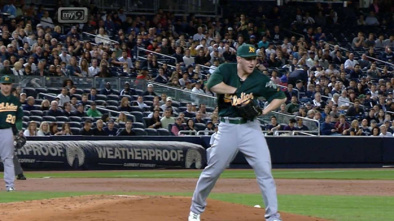 Ichiro singles into Jarrod Parker's uniform 😳
