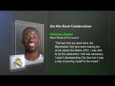 Vini Jr. SPEAKS OUT on his crying celly + Pep dismissing City's performance!? 😦 | ESPN FC