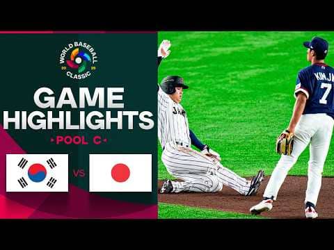 Team Korea vs. Team Japan 2026 World Baseball Classic | Game Highlights